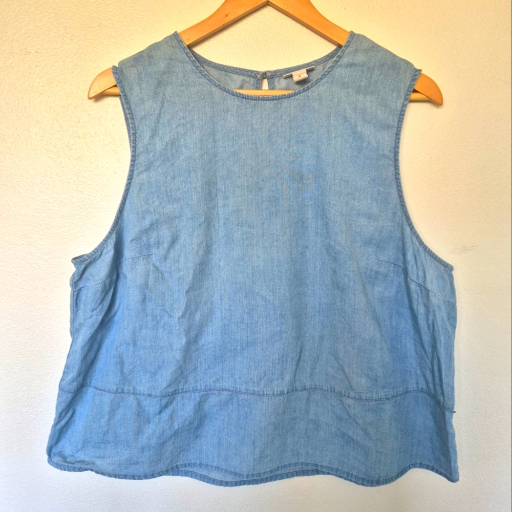 ANA A New Approach Chambray Tank Top Size XL
